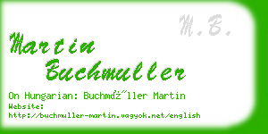 martin buchmuller business card